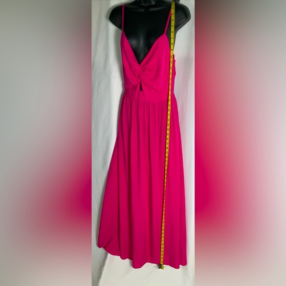 Cupshe Women’s Pink Long Dress Size Small Tied Back New With Tags - Picture 8 of 8